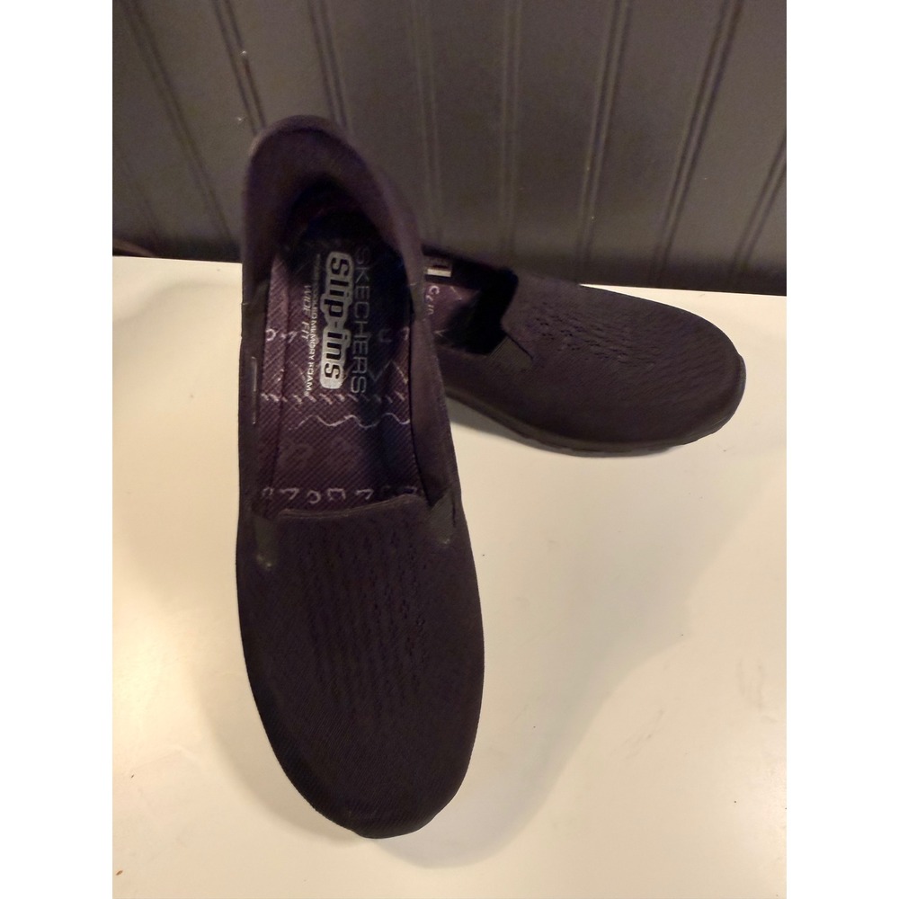 Skechers Slip-ins Ultra Flex 3.0 Smooth Step Black Wide Fit 158698W US 9 Mens